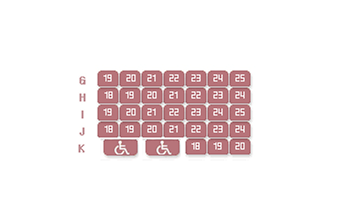 E구역 무대 좌석 배치도