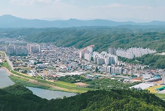 하늘에서 본 안동 용상동