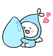 물 좋아요 캐릭터 이미지